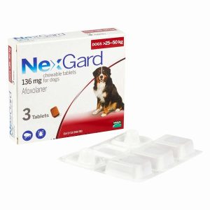 ネクスガード136mg（＞25kg～50kg）3チュアブル入り