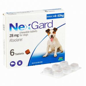 ネクスガード28mg（>4kg～10kg）6チュアブル入り